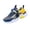 Yellow, variant on Boys Hook and Loop Chunky Sole Sneakers Breathable Mesh Non Slip Shock Absorbing Athletic Running Shoes Lightweight Kids School Casual Trainers Light Gray 28