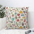thumbnail image 4 of Yiaed Cooking Utensils Print Pillow Covers Super Soft Decorative Square Throw Pillow Covers Case Cushion Covers for Sofa Couch Bedroom Car Decor（No pillow core）-20"x20", 4 of 7