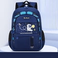 thumbnail image 4 of GobdXE Back To School Unisex Student Astronaut Space Print Backpack Multi Pocket Water Resistant Daily Daypack Size:Small Size, 4 of 5