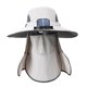 thumbnail image 5 of Sombrero de ala ancha con ventilador solar para exteriores, cómodo y ajustable, para hombres y mujeres, gorra de pesca Gris claro, 5 of 9