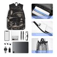thumbnail image 4 of Balery Monochrome Mushroom Artwork Mochila para Mujeres y Hombres, Mochila Ligera Casual para Viajes, Mochila Clásica Básica para la Universidad, 4 of 6