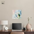 thumbnail image 5 of Verdant Breeze Over White Canvas Modern Colorful Art by Art Remedy, Gallery Wrapped, 16" x 16", 5 of 8