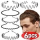 thumbnail image 2 of Banda de Metal para el pelo para hombres y mujeres, banda para la cabeza, diadema deportiva, accesorios para el cabello, regalo, 6 piezas, 2 of 4