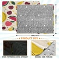 thumbnail image 4 of 70x55 Inches Glow in The Dark Blanket Cozy Throw Camping Blankets for Home and Outdoor Use Watermelon and Cherries, 4 of 8