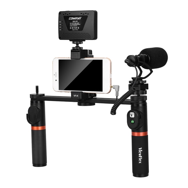 Estabilizador de Video ViewFlex VF-H7 Para Smartphone Doble Empuñadura de Metal