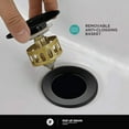 thumbnail image 6 of Fine Fixtures Pop Up Drain With Strainer Basket in Black Matte, 6 of 7