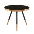 thumbnail image 3 of Modrest Cayson Modern Black Ceramic Small Coffee Table, 3 of 5