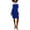 Royal Blue/White, variant on Womens Colorblock Midi Shift Dress