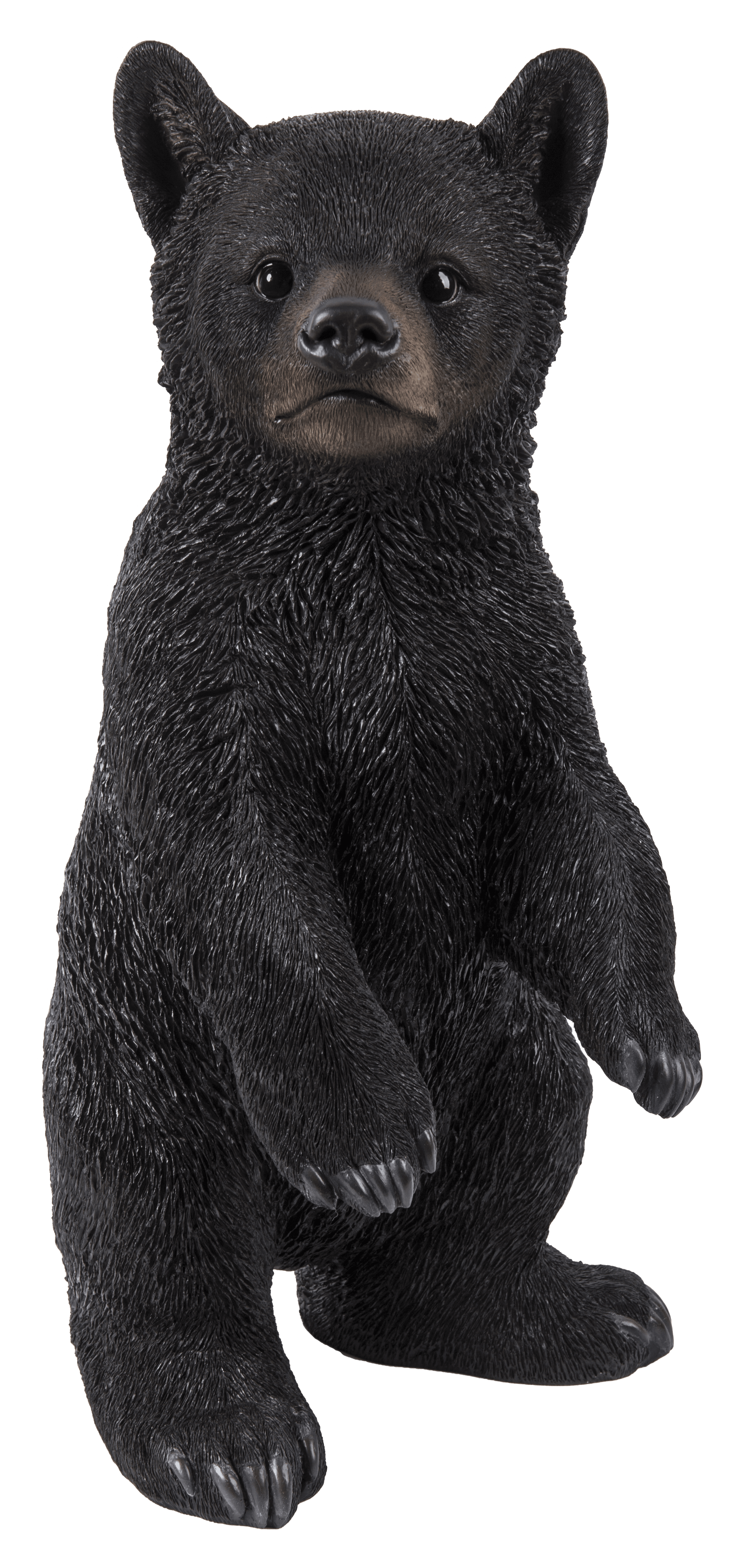 BLACK BEAR CUB STANDING STATUE