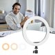 thumbnail image 5 of Luz de cámara luces de estudio livianas anillo para selfies con rótula de bola para maquillaje de reuniones en línea para filmar transmisiones en vivo ANGGREK Otros, 5 of 8