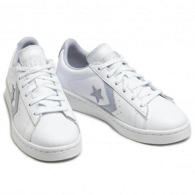 sla backup Relatieve grootte Converse Pro Leather Ox 170360C Men's White/Gravel White Trainer Shoes HS15  (4.5) - Walmart.com