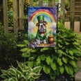 thumbnail image 2 of English Bulldog St Patrick's Day Garden Flag 11.25 in x 15.5 in, 2 of 5