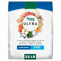 Nutro Ultra Large Breed Puppy Dry Dog Food, Chicken, Lamb and Salmon Protein Trio, 22 lb Bag