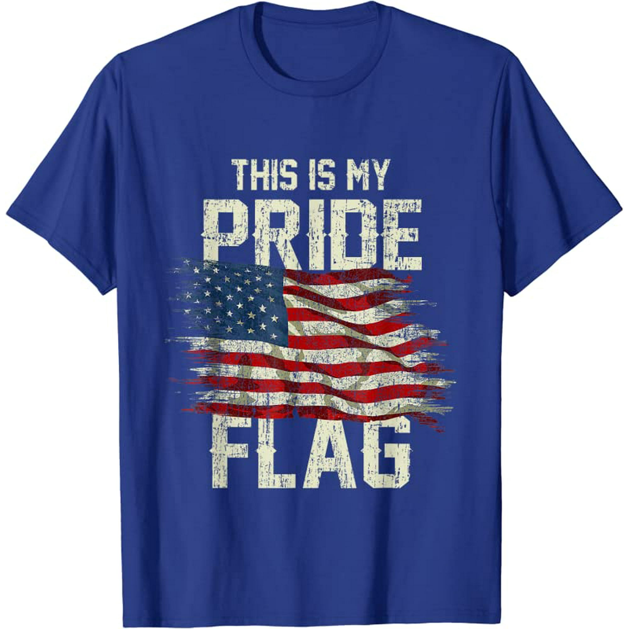 This Is My Pride Flag USA American 4th of July Patriotic T-Shirt