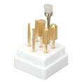 thumbnail image 1 of Manicure Drill Bits, Rotatable Cuticle Remover Bits Rough 7pcs With Storage Box For Salon, 1 of 8