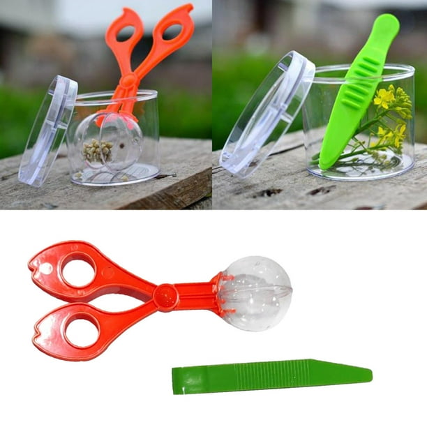 Zheelen Bug Insect Catcher Wear-Resistant Insects Tongs Tweezers Set Kids Toys Handy Nature Exploration Toy Litter Cleaning