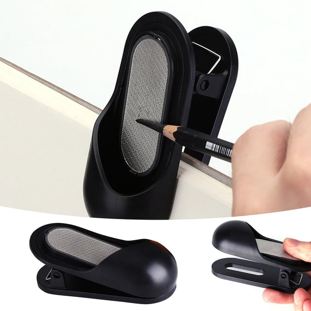 Frosted Art Pencil Sharpener with Clip for Student Drawing and Use