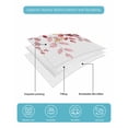 thumbnail image 5 of Quilts Queen Size Bedding Set, Red Eucalyptus Leaves Lightweight Quilted Comforter, Summer Botanical Weeping Soft Reversible Bedspread Coverlet with Pillow Covers for All Season, 90" x 96", 5 of 7