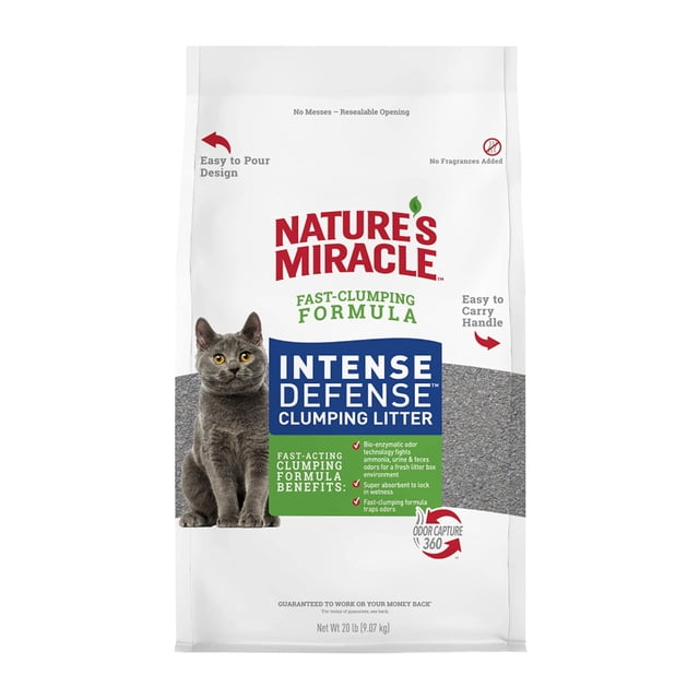 Arena para Gatos Nature's Miracle Defensa Intensa 9,0 kg