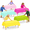 Rose Red Yellow Pink Green-12, variant on Cowgirl Pink 12 Pack Disposable Rectangle Plastic Tablecloths 54 x 108 Inch