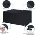 thumbnail image 4 of 18meng Art Garden Furniture Cover 160x100x70cm Table 420D Oxford Protection Lona Impermeable a prueba de viento Lluvia UV Tear Cover Rectangular Negro Ormromra XDHY-52-180, 4 of 7