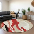 thumbnail image 3 of Dalyn Rugs Premium Machine Washable Mayfield AMF1047 Red 8' x 8' Round Rug, 3 of 6