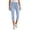 FY53_Light Blue, variant on Jean Capri Pants for Women High Waisted Ripped Skinny Jeans Stretchy Denim Capris Mid Rise Cropped Jeggings with Pockets Blue M