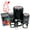 Black, variant on Standing Easter Bunny Rabbit Self-Inking Rubber Stamp Ink Stamper - Red Ink - Medium 1 Inch