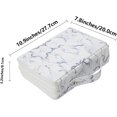 thumbnail image 2 of GHSDFBB Deluxe PU Leather Pencil Case with Zipper Closure, Marble, 1 Count, 2 of 6
