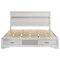 thumbnail image 4 of Bowery Hill California King Storage Panel Bed in White, 4 of 8
