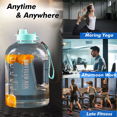 thumbnail image 5 of La botella de agua Estrela garantiza que bebas suficiente agua diariamente para hacer ejercicio, gimnasio y actividades al aire libre., 5 of 5