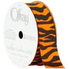 Offray Ribbon, Orange 7/8 inch Animal Grosgrain Ribbon for Sewing, Crafts, and Gifting, 9 feet, 1 Each