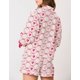 thumbnail image 5 of Pijama Yiulangde de seda para mujer, 2 piezas, estampado de corazones, estilo Galentine's, 5 of 5
