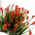 thumbnail image 4 of 4 Unids Artificial Nupcial Wedding Party Decor Bouquet De Plástico Flores Decoración Floral Rosado perfecl Artificial Calla Lily Flower, 4 of 8