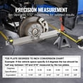thumbnail image 5 of KFFKFF Toe Plates for Wheel Alignment, Set of 2, Durable Stainless Steel, Precise Toe Angle Measurement, Comes with Two Measuring Tapes & a Conversion Chart, 5 of 9