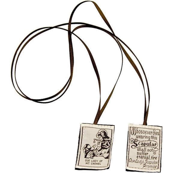 Scapulars Catholic, Brown Scapular Of Our Lady Of Mount Carmel, Escapularios Catolicos Scapular Catholic Necklaces Gift For First Holy Communion