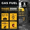 thumbnail image 4 of Gas Portable Generator 11400/9200W Remote Start GFCI CO Alert, 4 of 9
