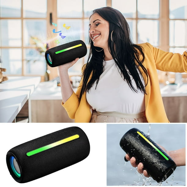 Altavoz Bluetooth para exteriores, altavoz de 6 pulgadas y 25 W, inalámbrico, para escritorio, para exteriores, portátil, subwoofer, audio Bluetooth.