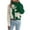 Dark Green, variant on Women's Casual and Stylish Color-blocked Deer Long Sleeve Turtleneck Pullover Sweater for Christmas and Holiday Seasons, Festive Fashion Apparel,Red,M