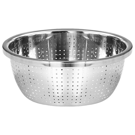 

Stainless Steel Drain Colander Mesh Strainer Sifters Kitchen Colander Strainer 30cm