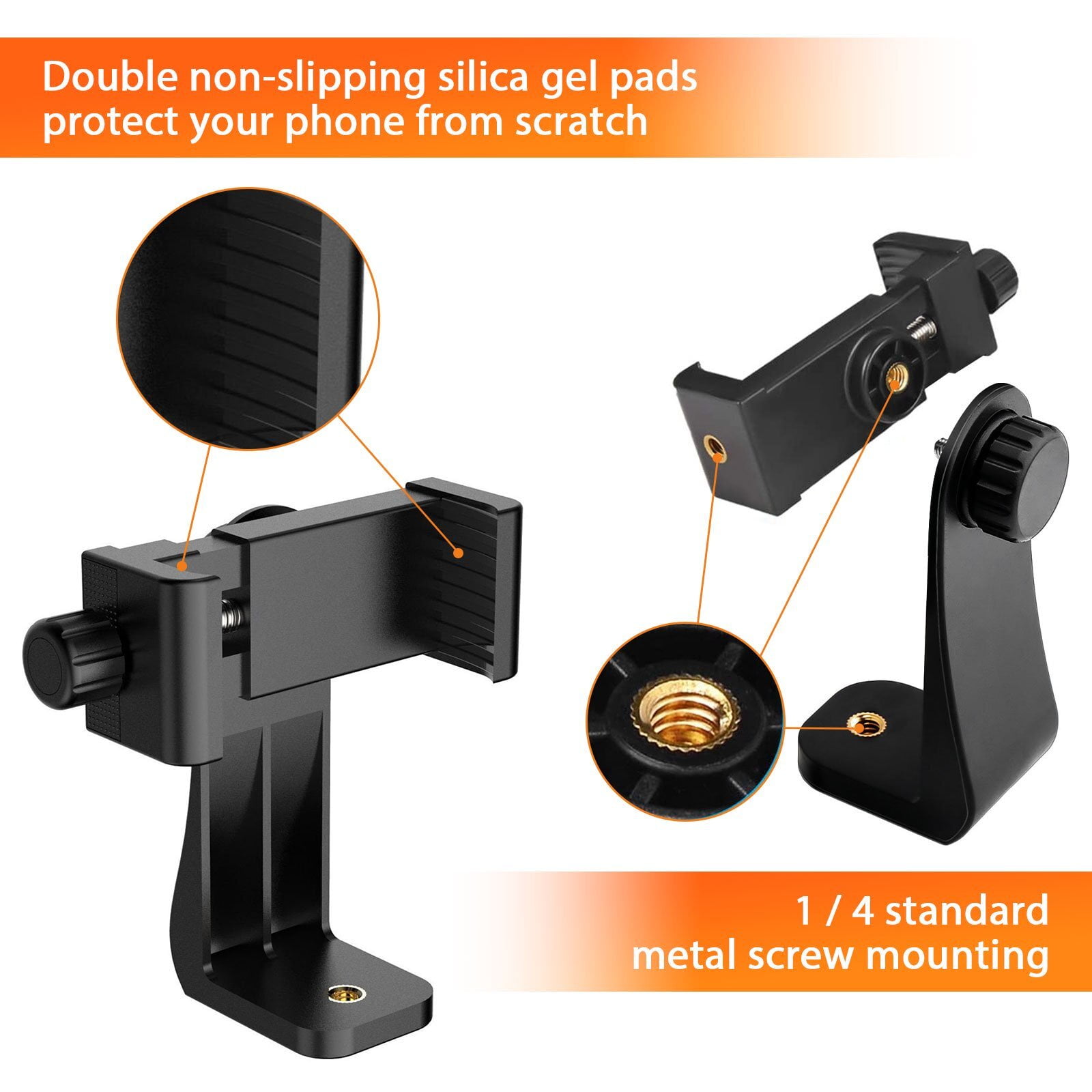 2 Pack Phone Tripod Stand, Flexible Cell Phone Tripod Portable and Adjustable Camera Stand Holder with Wireless Remote