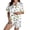 A-White89, variant on Yuanlong Womens Pajama Set 2-Piece Short Sleeve Buttoned Collar Shirts & Shorts Golf Pattern Sleepwear Casual Funny Home Loungewear