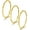 Gold, variant on 1mm Single Ring 3-Piece Set – Stacked Titanium Steel Rings for Women – Minimalist & Elegant Combination