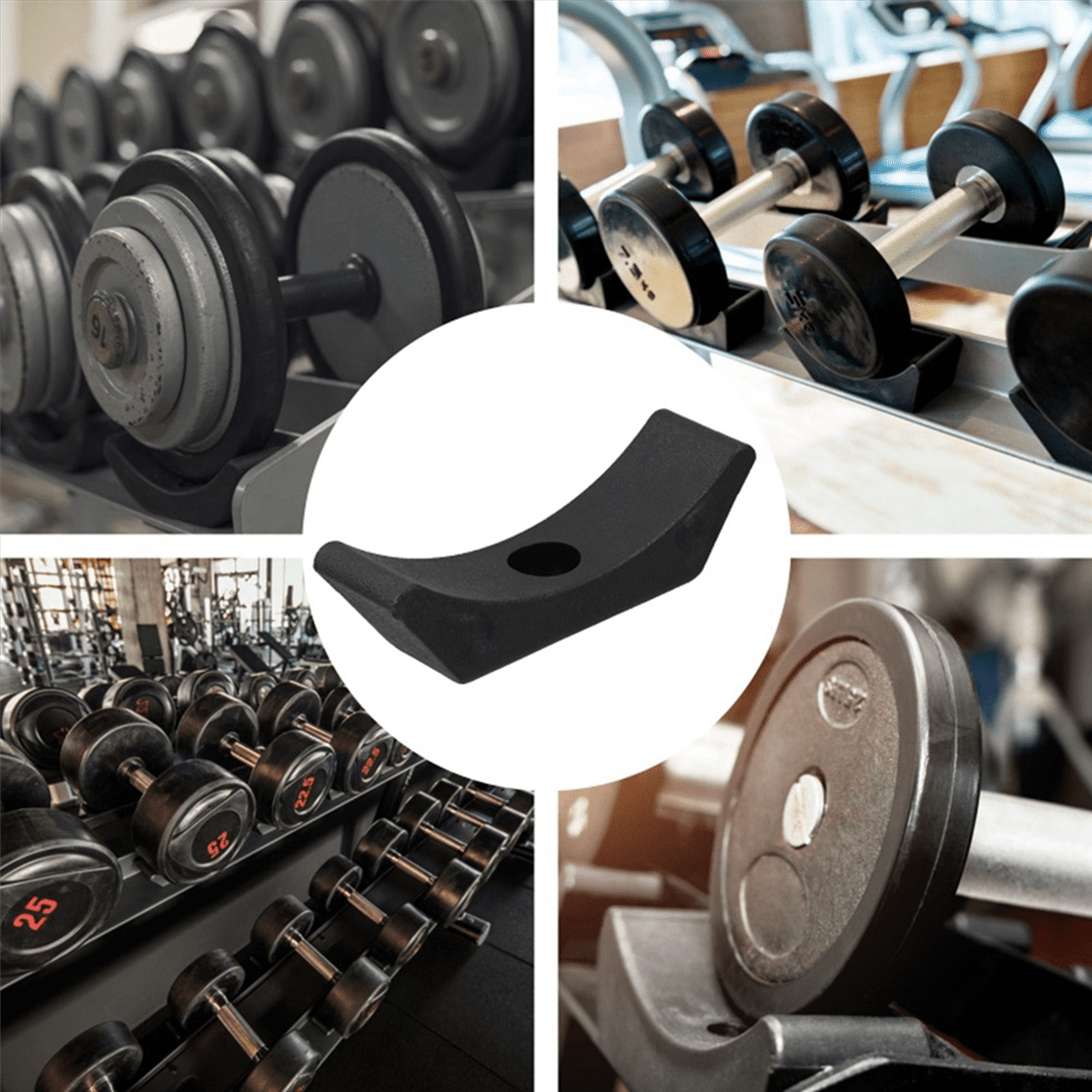 20 Pcs Dumbbell Racks Dumbbell Holders Dumbbell Brackets Dumbbell Storage Weight Stands,20 x Dumbbell Racks,black