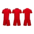 thumbnail image 2 of Unisex Kids Athletic Set 2-Piece Red Top & Shorts Quick Dry Breathable for Play Sports Practice Youth Sizes 4-12,Size 12-13T, 2 of 5