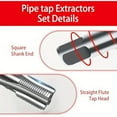 thumbnail image 4 of HLONK 5pcs NPT Pipe Tap Set | Sizes Include 1/8  1/4  3/8  1/2 and 3/4 Pipe Taps with Storage Box for Cleaning Re-thread Damaged Jam Pipe Threads, 4 of 7