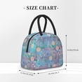 thumbnail image 5 of YFYANG Portable Waterproof Insulated Lunch Bag, Dreamy Vintage Snowflake Reusable Cooler Bag / Picnic Bag for Adults Teens, 5 of 9