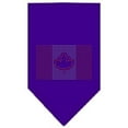 thumbnail image 1 of Canadian Flag Rhinestone Bandana Purple Small, 1 of 1
