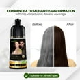 thumbnail image 5 of Herbishh Hair Color Shampoo for Gray Hair – 500ML Black + 200ML Dark Brown Combo – Natural Hair Dye Shampoo – 3-in-1 Colors, Cleanses & Conditions, 5 of 5