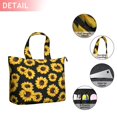 thumbnail image 2 of Black Yellow Sunflower Pattern Travel Tote Bags for Women Carry On,Large Weekender Bags for Women Travel,Multi Functional Duffle Bag for Work,Shopping,Sports, 2 of 5